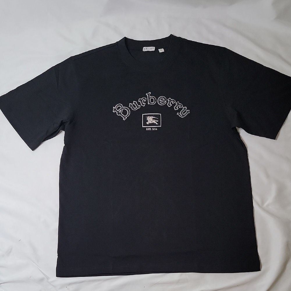Burberry Black Graphic Logo Short Sleeve Tee - Picture 1 of 4